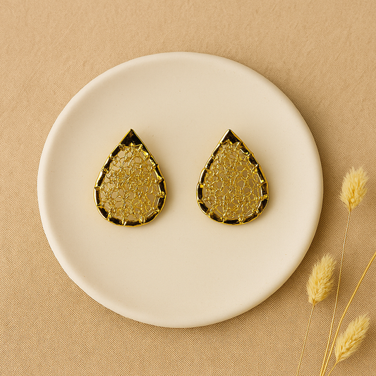 TOPO LAGRIMA ALAMBRISMO Gold Plated 24K