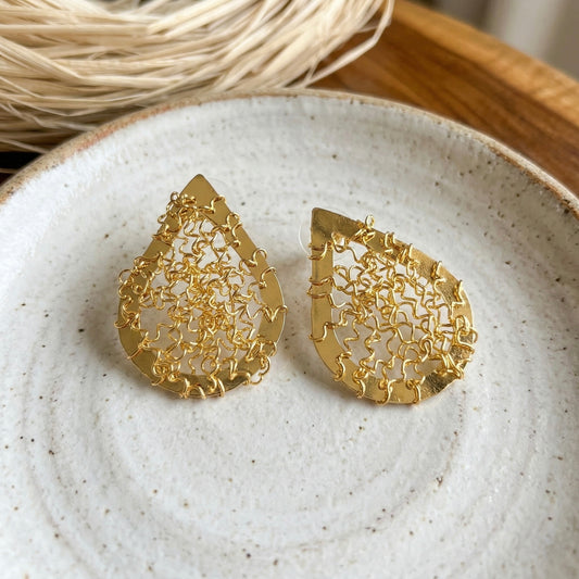 TOPO LAGRIMA ALAMBRISMO Gold Plated 24K